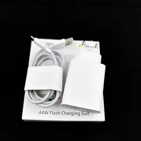 VIVO 44W Super Flash Charge EU Plug Kit Fast Charger Adapter 1M Type C Cable For VIVO X300 X200 Ultr