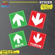 Arrow Direction Sticker (1SET = 2PC) Up and Down Sticker/ Direction Indicator Sticker/