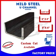 SUCCESS Mild Steel U Channel Metal U Shape Channel Besi U Channel 铁U槽 DIY Custom Size