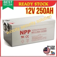 WSS NPP 12V 250ah Solar Gel Rechargeable Battery Solar Gel type DEEP CYCLE Battery