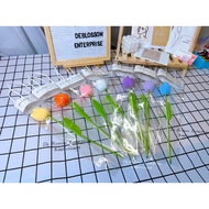 Bunga Tulip Kaitan Jambak Bunga Crochet Tulip Gift Bag 1pc Crochet Flower Crochet Bunga Kait