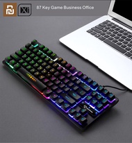 Xiaomi Digital 87 Keys Mechanical Keyboard RGB Backlit Blue Switch Wired Waterproof Gaming Keyboard For Notebook Game Laptop Mac Desktop