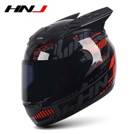 HNJ Full Face Motorcycle Helmet Women Moto Helmet Moto Helmet Personality Motor Motocross Helmet 202