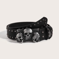 Cool metal buckle belt for men and women unisex y2k fashion beautiful modern outfit code 318