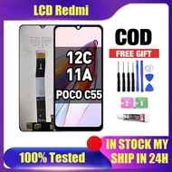 LCD Redmi 12C/ 11A/ poco C55 Compatible For Glass Original Touch Screen Digitizer
