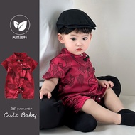 New Start Clothing Baby Onesie Hanfu Thin New Chinese Style Baby Boy Clothes Newborn Baby Onesie