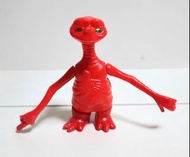 珍藏絕版80年代非常罕有 E.T. 外星人ET  The Extra-Terrestrial 橙紅色版土炮吹波膠公仔
