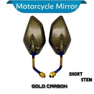 KYMCO KRV 175-180 Motorcycle short stem 2TONE / TITANIUM CARBON SIDE MIRROR / THAI SIDE MIRROR