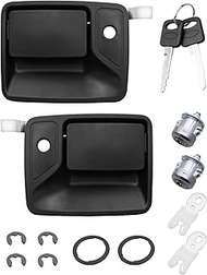 Exterior Door Handle with Lock Cylinders and Key, Fit for Ford Excursion F250 F350 Super Duty Truck 