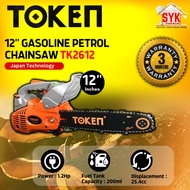 SYK TOKEN TK2612 12" 1.2Hp 25.4cc Gasoline Chainsaw Petrol Chainsaw Mesin Gergaji Dahan Pokok Kayu P