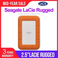 Seagate LaCie Rugged 1TB 2TB 4TB 5TB USB-C and USB 3.0  Portable Hard Drive 2.5" External HDD for PC Laptop 1TB