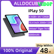 VIBOP Alldocube IPlay 50แท็บเล็ต10.4นิ้ว2K หน้าจอ4GB/6GB 64GB/128GB ROM Dual SIM LTE Android 12 USB-C Iplay50 Google Play ABEPV