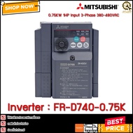 INVERTER MITSUBISHI FR-D740-0.75K 1HP 0.75KW 3PH 380V **TH