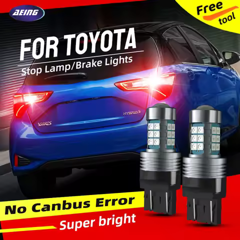 2pcs Car LED Brake Stop Tail Lights Blubs For Toyota Yaris P9/P13/P2/Vitz/Verso/Fun Cargo/IA Venza T