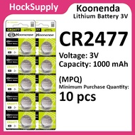 [MOQ 10pcs] Koonenda CR2477 Lithium 3V Button Battery 2477 [FAST SHIP OUT]