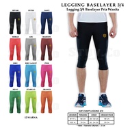 Baselayer Cuff Pants 3/4 Leggings 3/4 Stuvco Sports Men Women