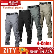 ZiTY IX9-IX7 Men's Waterproof Multi pockets Slim fit Anti Tear Wear-resistant Tactical Cargo Pants m