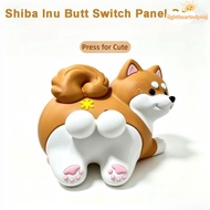 ILIGHTHEARTEDY4 Switch Panel Cover, 86 Wall Switch Ugliness Concealing Wall Switch Plate, Dog's Butt