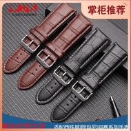 手表带 Original genuine leather watch with large leather strap male 22 24 26 28mm suitable for Citizen Armani Diesel