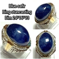 CINCIN BATU BLUE SAFIR JUMBO ASLI NATURAL TOP QUALITY