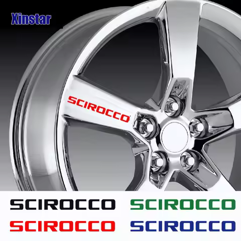 4Pcs Car Wheel Sticker For VW Volkswagen SCIROCCO Auto Accessories