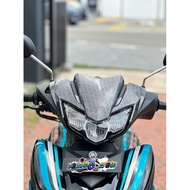 YAMAHA LC135 Fi (V8) COVER KEPALA LC135 V8 CARBON HONEYCOMB HEAD UPPER COVER VISOR CARBON HONEYCOMB