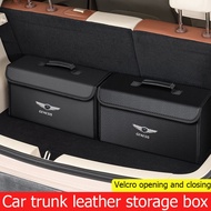Car trunk organizer large capacity multi-purpose tool PU leather foldable storage bag for Genesis G8