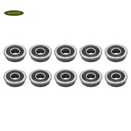 yzuzza10Pcs F695- Bearing 5X13X4mm Flanged Miniature Deep Groove Ball Bearings F695RS for   2/3 3D P