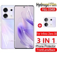3in1 Screen protector For Infinix Zero 30 Zero30 InfinixZero 4G 5G 2023 X6731 X6731B Hydrogel Film F