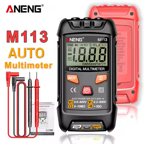 ANENG M113 Mini Digital Multimeter AC/DC Voltage Meter 1999 Counts Multimetro Ohm NCV Electricity To