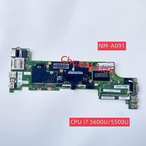 NM-A091 For Lenovo Thinkpad X250 Notebook Motherboard NM-A091 with CPU I3 I5 I7 5th Gen CPU DDR3 100