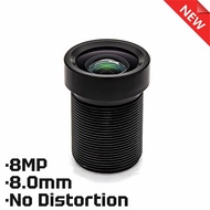 WGWK-0240 M12 Lensa Kamera Keselamatan 8MP 8mm Fokus Tetap 2.8 F/NO(Max) 1/1.8" IMX334 Untuk Kamera 