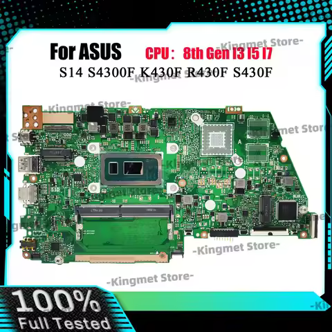 X430FN Laptop Motherboard For ASUS VivoBook R430F X430FN X430F S14 X430FA V430F K430F S4300F S430F M