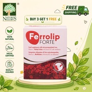 [Nature's Glory Store] Ferrolip FORTE 补铁复合维生素补充剂 柠檬味 | 1 Box/30 Sachets | Physical recovery, postpar