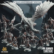 A Grim Siege : Collection : Miniature Resin Game Board Model Made To Order DnD Class Board Game