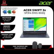 Acer Swift 3x SF314-510G-502Q 14'' FHD Laptop Steam Blue (I5-1135G7, 8GB, 512GB SSD, Iris Xe Max, W10, HS)