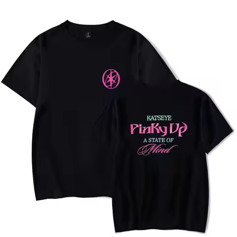 Katseye Tshirt New Album Pinky up Tshirt 2026 Merch Crewneck Short Sleeve Men Women Tee