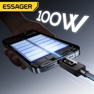 Essager 100W Type C to Type C Fast Charging Cable with Digital Display E Marker Chip 5A Durable Char