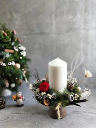 花禮-永生花燭臺(不含蠟燭)