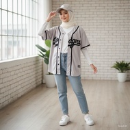 Dodgers Unisex Baseball Shirt Grey