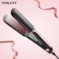 KY&amp;SOKANY1907New Dual Purpose Hair Straightener Negative Ion Steam Hair Straightener Ceramic for Curling Or Straightenin