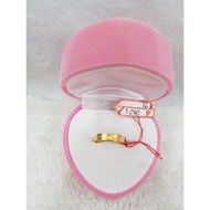 CC638M190M plain square wedding ring, genuine yellow gold, weight 1,050, no. 14 d 1.6, 70% 16k conte