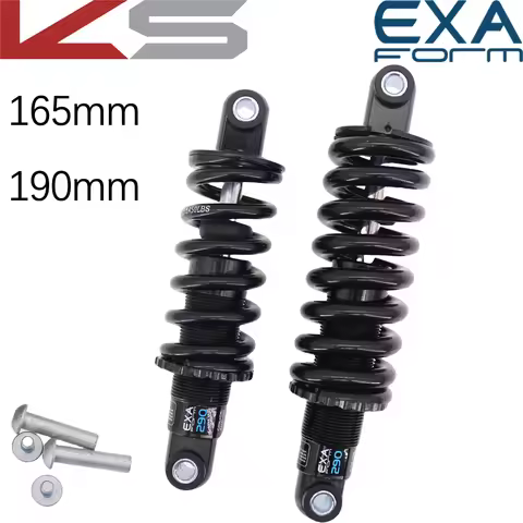 Kindshock Bike Shock Absorber Rear Shock 165 190mm for Downhill CX MTB EXA Form Moutain Bike Electri