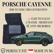 Porsche Cayenne (2018 to 2025) (3rd Generation) (9YA/9YB)  Basic Drips™ Car Mats / Carpet / Floor Ma