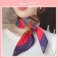 Khăn Lụa Vuông Khăn Bandana Chất Lụa Chiffron Hoạ Tiết Mèo Dễ Thương Lạ Mắt Thời Trang Trẻ Trung - 7