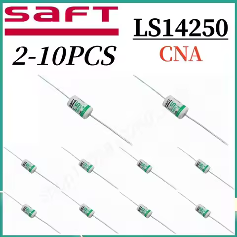 2-10PCS Original SAFT LS14250 battery ls14250 1/2AA Li-SOCl2 Primary Lithium Battery Axial Pins For 