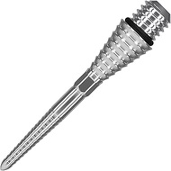 Target Darts Conversion Point Swiss Point Grooved Silver 26mm Darts Points - Convert Soft Tip to Ste