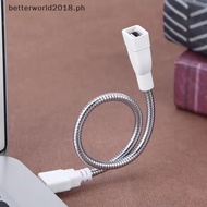 [bte] USB Extension Cable LED Light Fan Power Supply Adapter Male To Female Cable Flexible Metal Hos