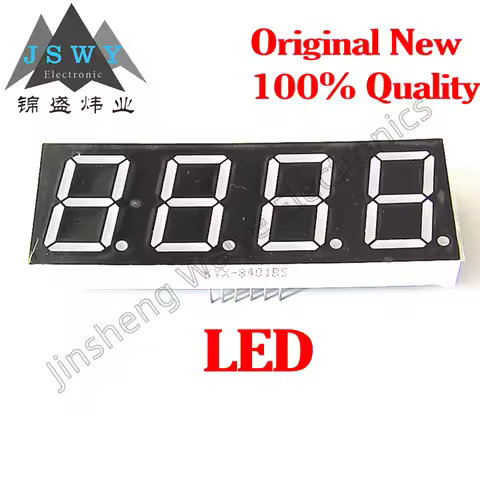 5PCS 0.8-inch 4-digit LED Digital Tube High Brightness Red 8041AH 8041BH Common Negative Common Posi