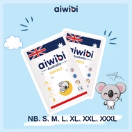 [Trial Pack] Aiwibi Sample Premium Natural / Comfy Dry Diapers (2x Pack) Disposable Travel Pack Baby